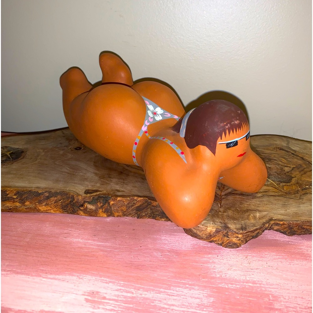 Mexico Aztec Clay Figure Sculpture Pottery Hand Made Terra Cotta. Rare Find